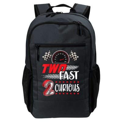 Two Fast 2 Curious Racing 2nd Birthday Two Fast Birthday Daily Commute Backpack