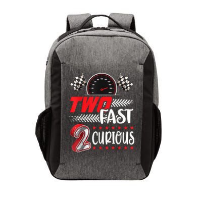 Two Fast 2 Curious Racing 2nd Birthday Two Fast Birthday Vector Backpack