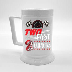 Two Fast 2 Curious Racing 2nd Birthday Two Fast Birthday Beer Stein