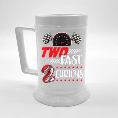 Two Fast 2 Curious Racing 2nd Birthday Two Fast Birthday Beer Stein