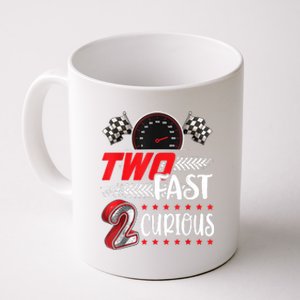 Two Fast 2 Curious Racing 2nd Birthday Two Fast Birthday Coffee Mug