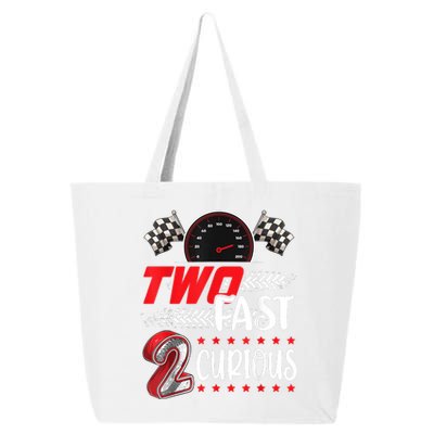 Two Fast 2 Curious Racing 2nd Birthday Two Fast Birthday 25L Jumbo Tote