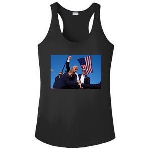 Trump Fight 2024 Trump Shot Fight Ladies PosiCharge Competitor Racerback Tank