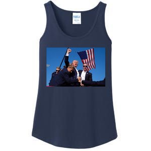 Trump Fight 2024 Trump Shot Fight Ladies Essential Tank