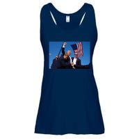 Trump Fight 2024 Trump Shot Fight Ladies Essential Flowy Tank