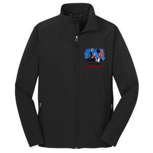 Trump Fight 2024 Never Surrender President Support Core Soft Shell Jacket