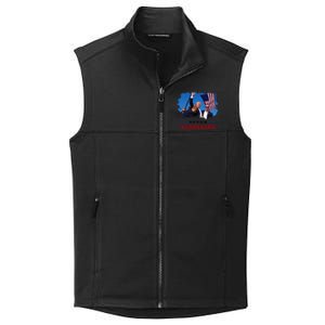 Trump Fight 2024 Never Surrender President Support Collective Smooth Fleece Vest