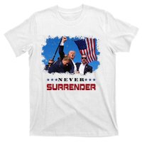 Trump Fight 2024 Never Surrender President Support T-Shirt