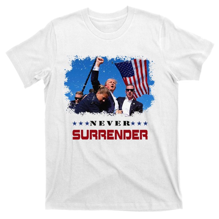 Trump Fight 2024 Never Surrender President Support T-Shirt