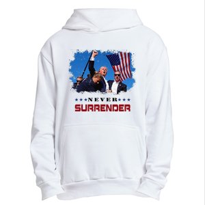 Trump Fight 2024 Never Surrender President Support Urban Pullover Hoodie