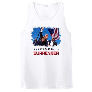 Trump Fight 2024 Never Surrender President Support PosiCharge Competitor Tank