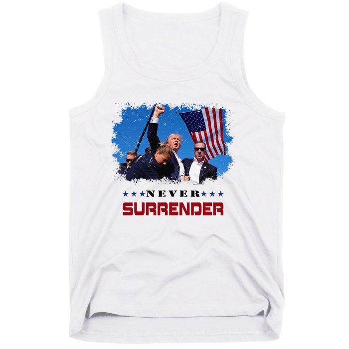 Trump Fight 2024 Never Surrender President Support Tank Top