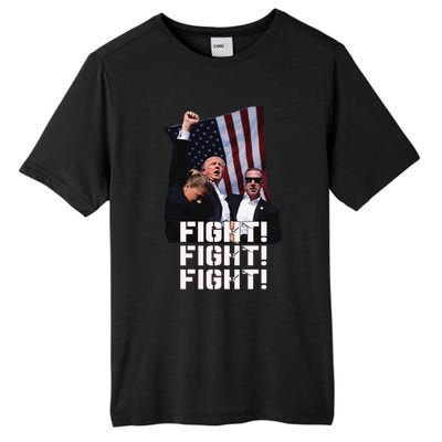 Trump Fight 2024 Trump Shot Fight Trump 2024 Tall Fusion ChromaSoft Performance T-Shirt