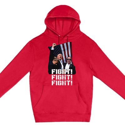 Trump Fight 2024 Trump Shot Fight Trump 2024 Premium Pullover Hoodie