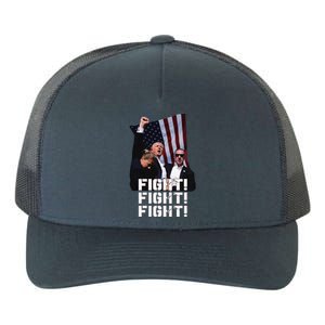 Trump Fight 2024 Trump Shot Fight Trump 2024 Yupoong Adult 5-Panel Trucker Hat