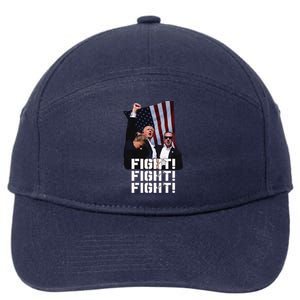 Trump Fight 2024 Trump Shot Fight Trump 2024 7-Panel Snapback Hat