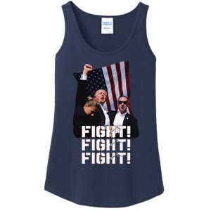 Trump Fight 2024 Trump Shot Fight Trump 2024 Ladies Essential Tank