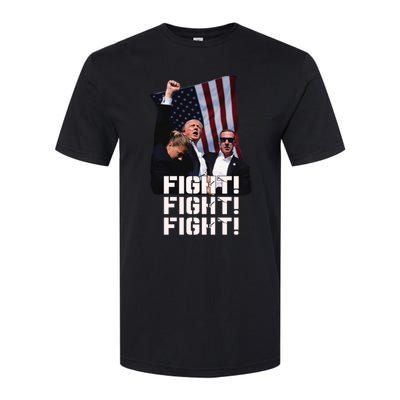 Trump Fight 2024 Trump Shot Fight Trump 2024 Softstyle CVC T-Shirt