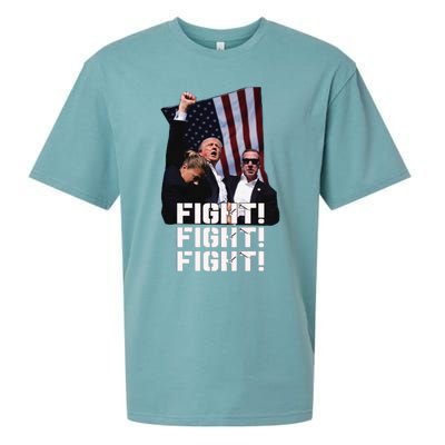 Trump Fight 2024 Trump Shot Fight Trump 2024 Sueded Cloud Jersey T-Shirt