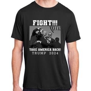 Trump Fight 2024 Trump Shot Fight Trump 2024 Adult ChromaSoft Performance T-Shirt