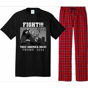 Trump Fight 2024 Trump Shot Fight Trump 2024 Pajama Set