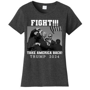 Trump Fight 2024 Trump Shot Fight Trump 2024 Women's T-Shirt