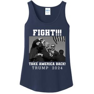 Trump Fight 2024 Trump Shot Fight Trump 2024 Ladies Essential Tank