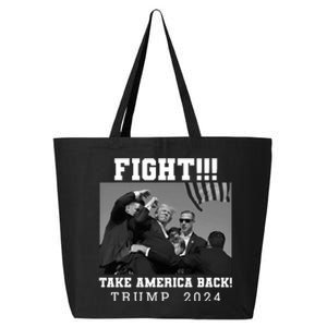 Trump Fight 2024 Trump Shot Fight Trump 2024 25L Jumbo Tote