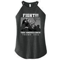 Trump Fight 2024 Trump Shot Fight Trump 2024 Women's Perfect Tri Rocker Tank