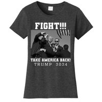 Trump Fight 2024 Trump Shot Fight Trump 2024 Women's T-Shirt