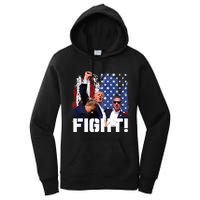 Trump Fight 2024 Trump Shot Fight Trump 2024 Women's Pullover Hoodie