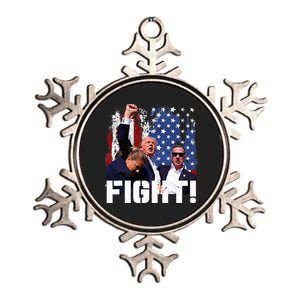 Trump Fight 2024 Trump Shot Fight Trump 2024 Metallic Star Ornament