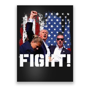 Trump Fight 2024 Trump Shot Fight Trump 2024 Poster