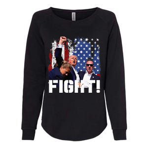 Trump Fight 2024 Trump Shot Fight Trump 2024 Womens California Wash Sweatshirt