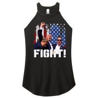 Trump Fight 2024 Trump Shot Fight Trump 2024 Women's Perfect Tri Rocker Tank