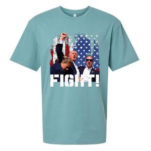 Trump Fight 2024 Trump Shot Fight Trump 2024 Sueded Cloud Jersey T-Shirt