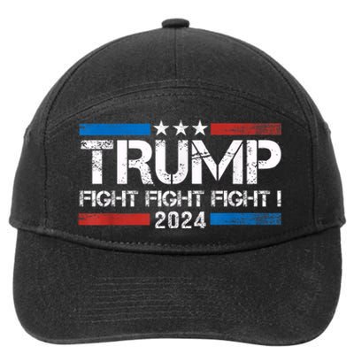 Trump Fight 2024 Trump Shot Fight Trump 2024 7-Panel Snapback Hat