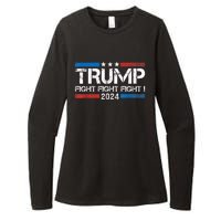 Trump Fight 2024 Trump Shot Fight Trump 2024 Womens CVC Long Sleeve Shirt