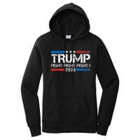 Trump Fight 2024 Trump Shot Fight Trump 2024 Women's Pullover Hoodie