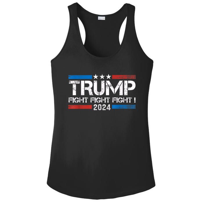 Trump Fight 2024 Trump Shot Fight Trump 2024 Ladies PosiCharge Competitor Racerback Tank