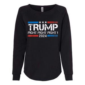 Trump Fight 2024 Trump Shot Fight Trump 2024 Womens California Wash Sweatshirt