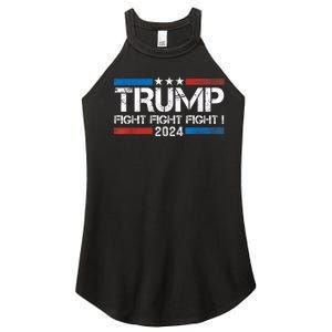 Trump Fight 2024 Trump Shot Fight Trump 2024 Women's Perfect Tri Rocker Tank