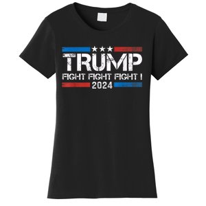 Trump Fight 2024 Trump Shot Fight Trump 2024 Women's T-Shirt