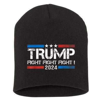 Trump Fight 2024 Trump Shot Fight Trump 2024 Short Acrylic Beanie