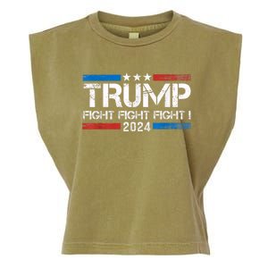 Trump Fight 2024 Trump Shot Fight Trump 2024 Garment-Dyed Women's Muscle Tee