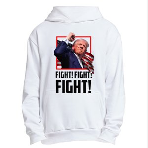 Trump Fight 2024 Trump Shot Fight Trump 2024 Urban Pullover Hoodie