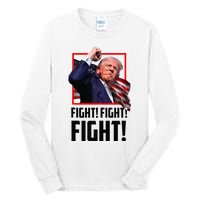 Trump Fight 2024 Trump Shot Fight Trump 2024 Tall Long Sleeve T-Shirt