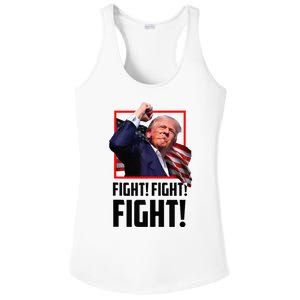 Trump Fight 2024 Trump Shot Fight Trump 2024 Ladies PosiCharge Competitor Racerback Tank