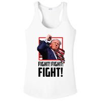 Trump Fight 2024 Trump Shot Fight Trump 2024 Ladies PosiCharge Competitor Racerback Tank