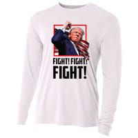 Trump Fight 2024 Trump Shot Fight Trump 2024 Cooling Performance Long Sleeve Crew